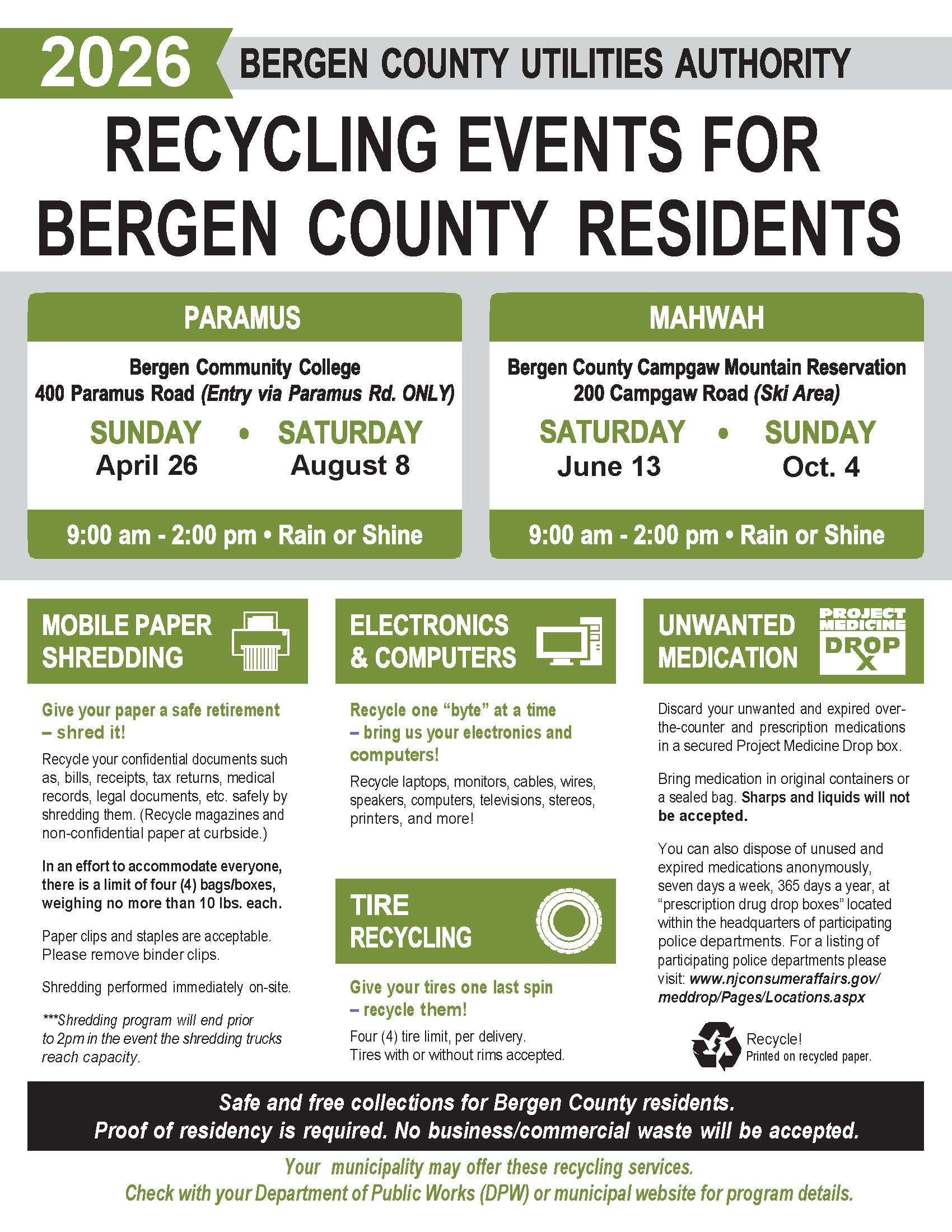 Borough of River Edge New Jersey Bergen County - Hazardous Waste